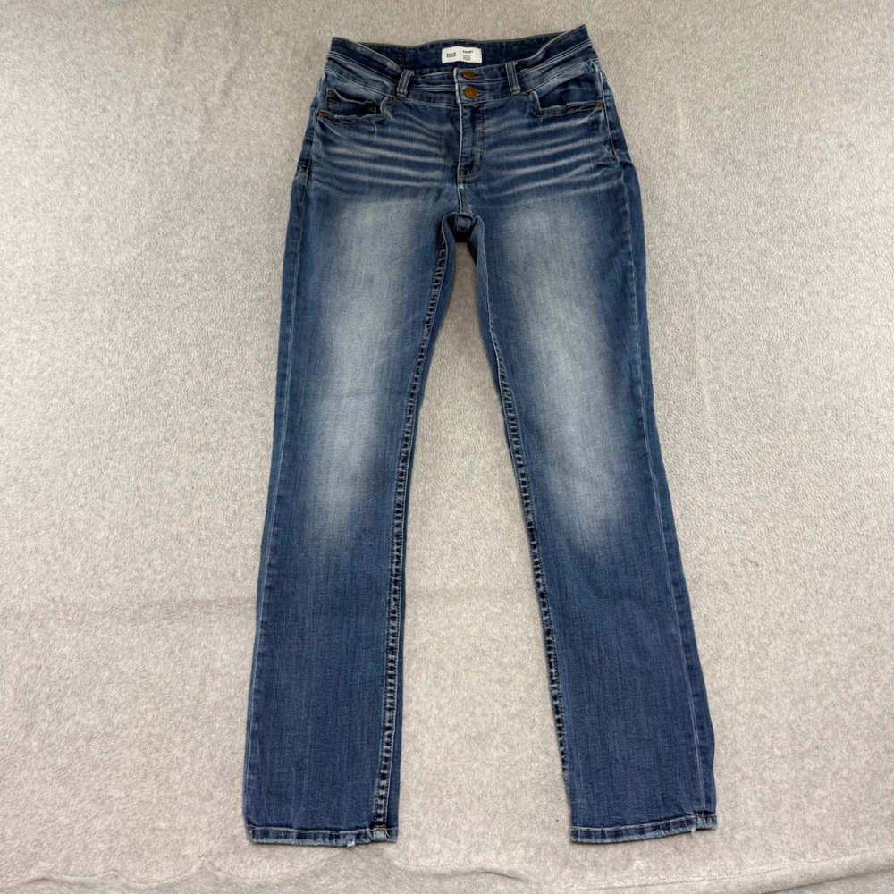 BKE Gabby Straight Jeans Womens 29x32 Blue Curvy Fit High Rise Denim
